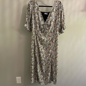 Abercrombie & Fitch Dress black floral peasant dress